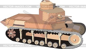 Танк T-24 - векторный клипарт