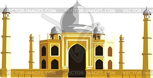 Taj Mahal - vector clipart