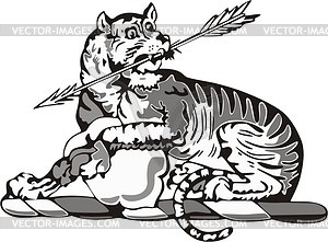 Tiger - royalty-free vector image