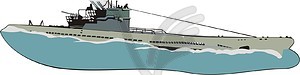 U-Boat - vector clip art