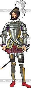 Warrior - color vector clipart