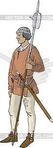 Lance-knight - vector clipart