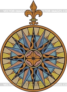 Wind rose - vector clipart
