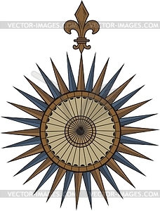 Wind rose - vector clip art