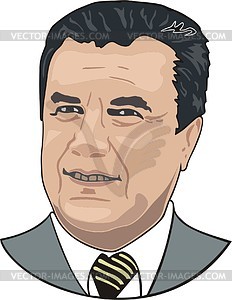 Viktor Yanukovich - vector clipart