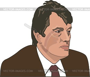 Viktor Yushchenko - vector clipart