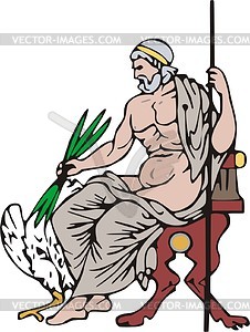 Zeus - vector clipart