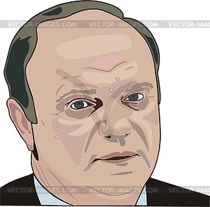 Gennady Zyuganov - vector clipart