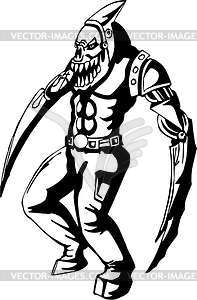 Monster tattoo - vector clipart