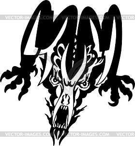 Monster tattoo - vector image