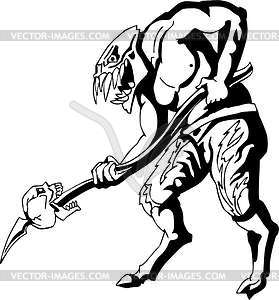 Monster tattoo - vector image