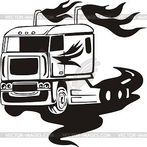 Truck flame - vector clipart