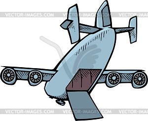 Air freighter - vector image