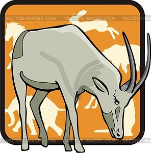 Antelope - vector clipart