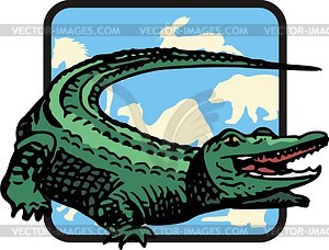 Crocodile - vector clipart