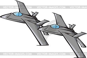 Fighter aircraft - vector image