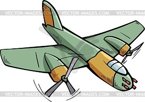 Fighter aircraft - vector clipart / vector image