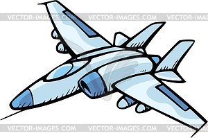 Fighter aircraft - vector clipart