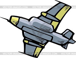 Fighter aircraft - vector image
