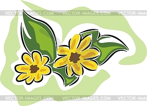 Flower - royalty-free vector clipart