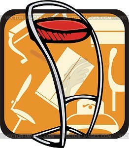 Bar chair - royalty-free vector image
