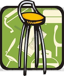 Bar chair - vector clip art