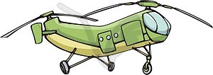 Helicopter - royalty-free vector clipart