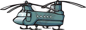 Helicopter - royalty-free vector image