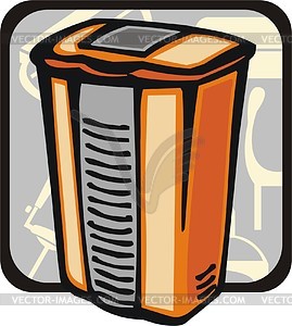 Garbage can - vector clipart