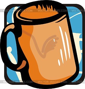 Cup - royalty-free vector clipart