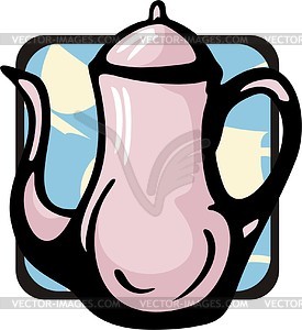 Teapot - vector image