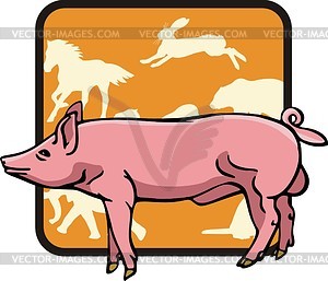 Pig - vector clipart