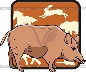 Pig - vector clip art