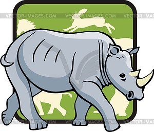 Rhinoceros - vector clipart