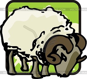 Ram - royalty-free vector clipart