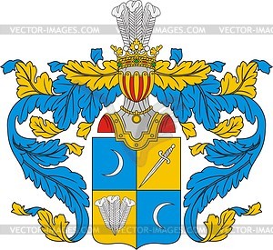 Borisov, family coat of arms - vector clipart
