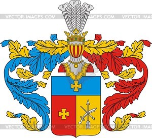 Bulgakov, family coat of arms - vector clipart