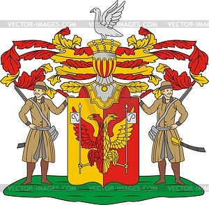 Cherkasov barons, family coat of arms - vector clipart