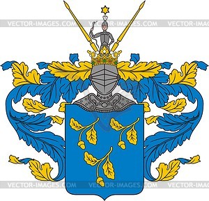 Ejchler, family coat of arms (Debnik) - vector clipart