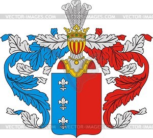 Divov, family coat of arms - vector clipart