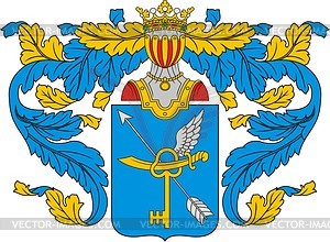 Durnov and Vasilchikov, family coat of arms - vector clipart