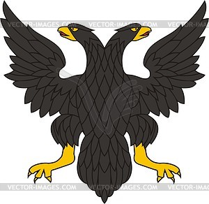 Two-headed eagle - royalty-free vector image