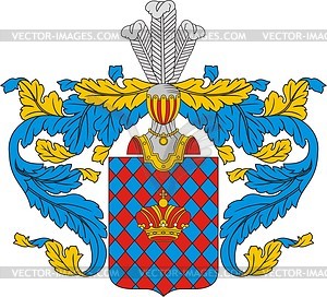 Ivanov, family coat of arms - vector clipart