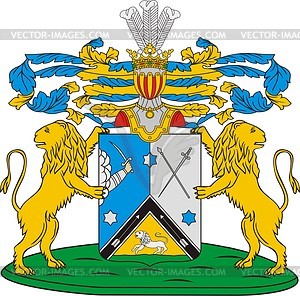 Ivashkin, family coat of arms - vector clipart