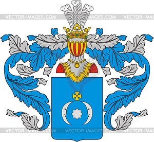 Knyazev, family coat of arms - vector clipart