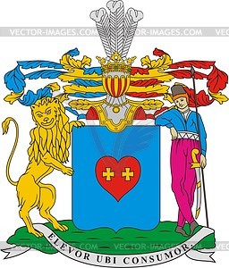 Kochubei, family coat of arms - vector clipart