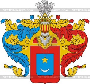 Novikov, family coat of arms - vector clipart