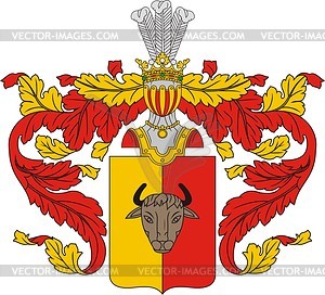 Pavlov, family coat of arms - vector clipart