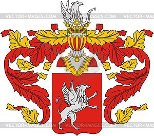 Павловы, фамильный герб (#2) - векторный клипарт