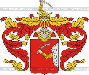 Potyomkin, family coat of arms - vector clipart